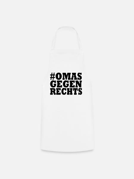 Omas gegen rechts - Kochschürze - Weiß