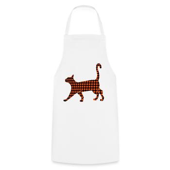 Chat Noir - Tablier de cuisine - blanc - Devant - AI Model Male 185 dark (185cm)