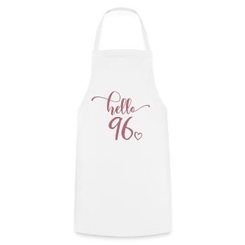 Hallo 96 - Süßes Geschenk zum 96. Geburtstag, 96 Jahre alt - Kochschürze - Weiß - Vorne - AI Model Male 185 dark (185cm)