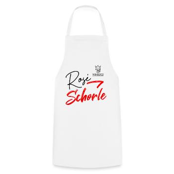 Winegod lustiger Spruch Rose' Schorle - Kochschürze - Weiß - Vorne - AI Model Male 185 dark (185cm)