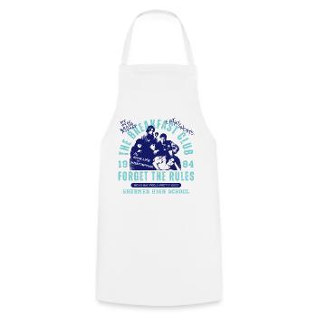 The Breakfast Club Forget The Rules - Cooking Apron - white - Front - AI Model Male 185 dark (185cm)