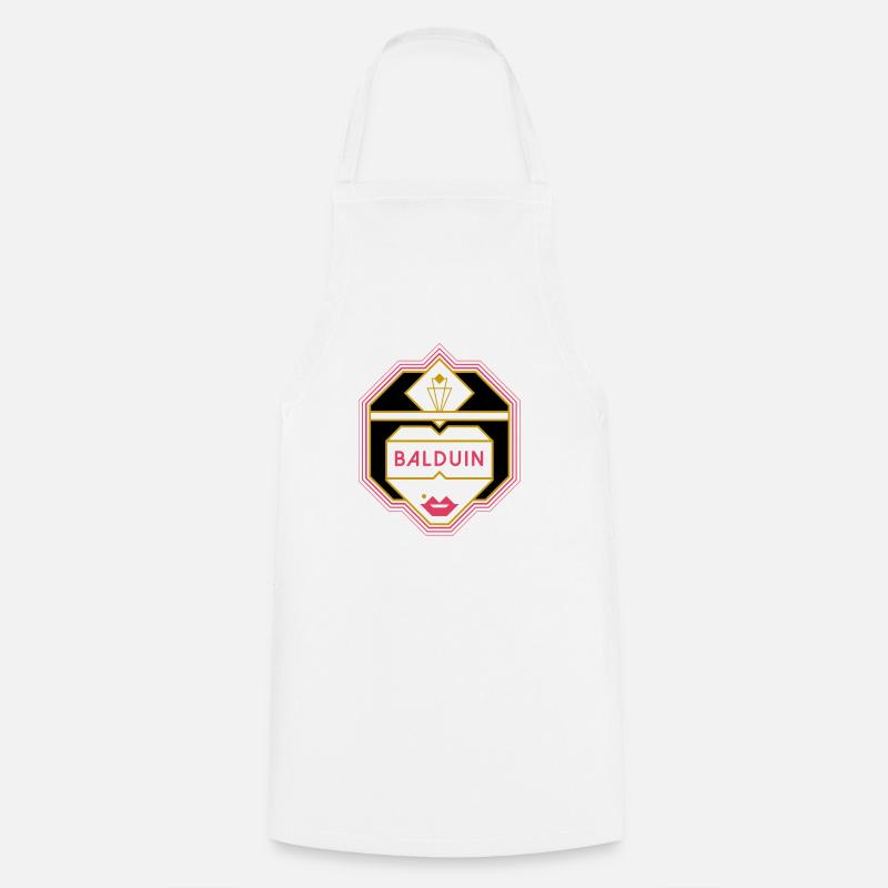 Baldwin - Electro Swing Cutie - Cooking Apron - white
