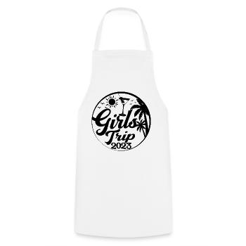 Girls Trip 2023 - Cool Girls Party Trip Vacances - Tablier de cuisine - blanc - Devant - AI Model Male 185 dark (185cm)