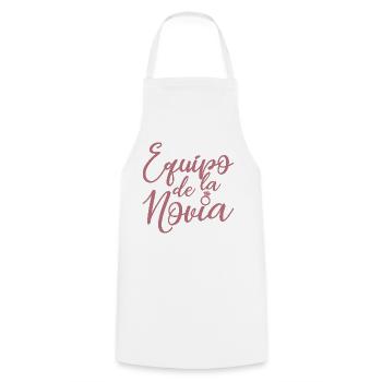 Equipo dela Novia Team Bride Wedding Bridesmaid - Cooking Apron - white - Front - AI Model Male 185 dark (185cm)