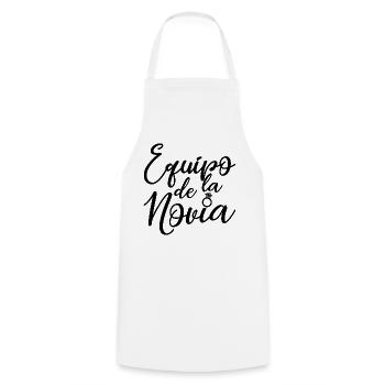 Equipo dela Novia Team Bride Wedding Bridesmaid - Cooking Apron - white - Front - AI Model Male 185 dark (185cm)