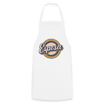 Esposa Retro Wife To Be Bride Couple Wedding Gift - Cooking Apron - white - Front - AI Model Male 185 dark (185cm)
