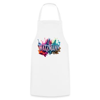 Berg Watzmann - Modern and Colorful Design - Cooking Apron - white - Front - AI Model Male 185 dark (185cm)
