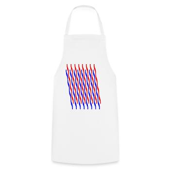 zigzag 2 - Cooking Apron - white - Front - AI Model Male 185 dark (185cm)