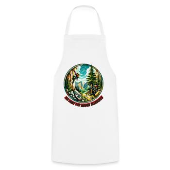 The Hunt for Hidden Treasures - Cooking Apron - white - Front - AI Model Male 185 dark (185cm)