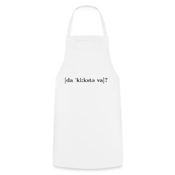 Da kiekste wa? - Kochschürze - Weiß - Vorne - AI Model Male 185 dark (185cm)