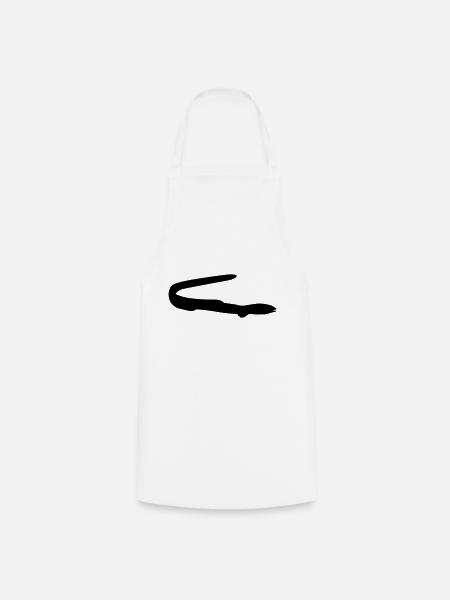 Anguille de poisson - Tablier de cuisine - blanc