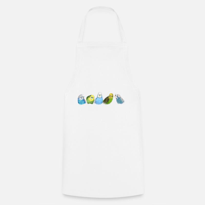 perruches - Tablier de cuisine - blanc