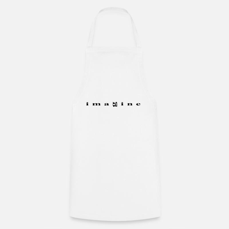 imagine, design minimaliste - Tablier de cuisine - blanc