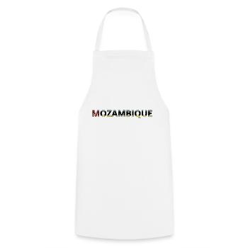 Drapeau mozamnique - Tablier de cuisine - blanc - Devant - AI Model Male 185 dark (185cm)