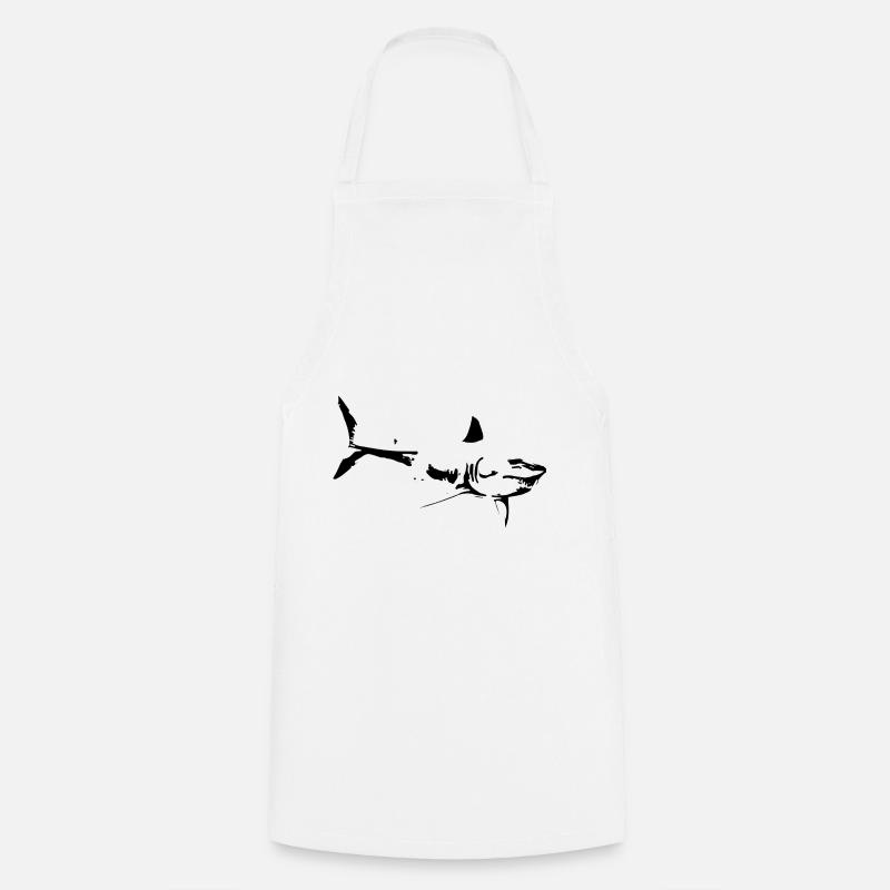 Requin - Tablier de cuisine - blanc