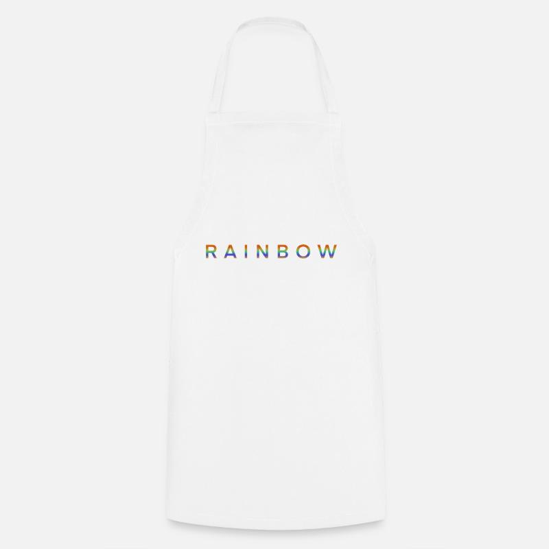 Rainbow - Cooking Apron - white