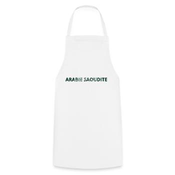 Drapeau Arabie saoudite - Tablier de cuisine - blanc - Devant - AI Model Male 185 dark (185cm)