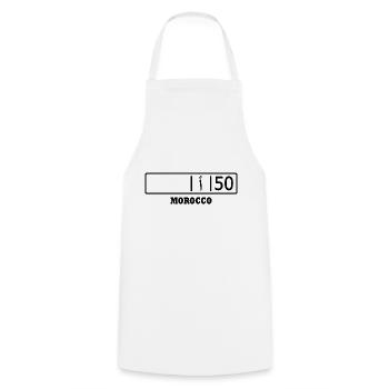 Nador kennzeichen ا 50 - Tablier de cuisine - blanc - Devant - AI Model Male 185 dark (185cm)