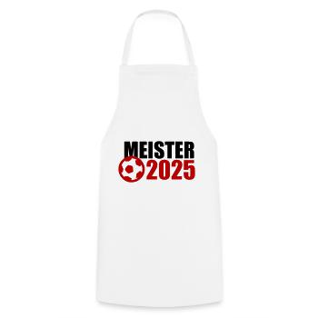 Meister 2025 - Kochschürze - Weiß - Vorne - AI Model Male 185 dark (185cm)