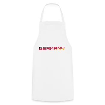 Team Germany Germany Colors Black Red Gold G - Cooking Apron - white - Front - AI Model Male 185 dark (185cm)