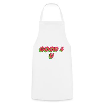 Bon 4 U - Tablier de cuisine - blanc - Devant - AI Model Male 185 dark (185cm)