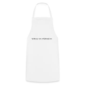 Le coréen est ma langue secrète - Tablier de cuisine - blanc - Devant - AI Model Male 185 dark (185cm)
