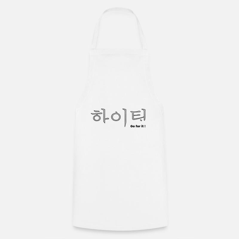HWAITING - KOREAN - GO for IT! - Cooking Apron - white