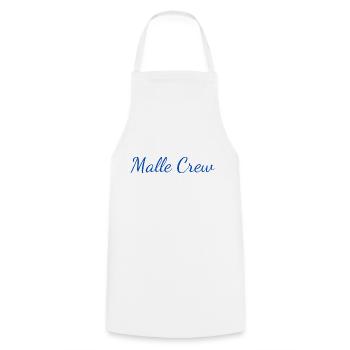 Malle Crew - Cooking Apron - white - Front - AI Model Male 185 dark (185cm)
