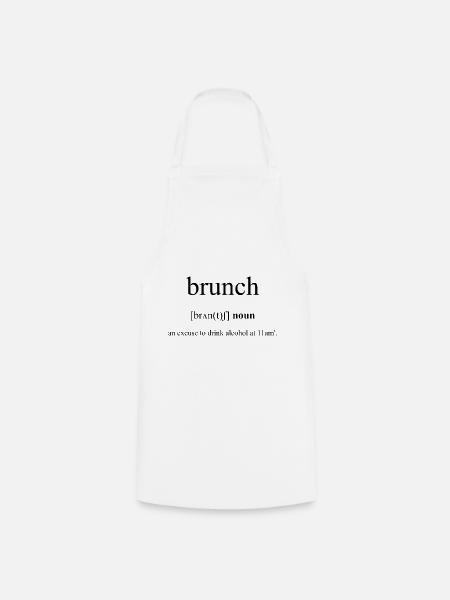 Brunch Definition Dictionary - Kochschürze - Weiß