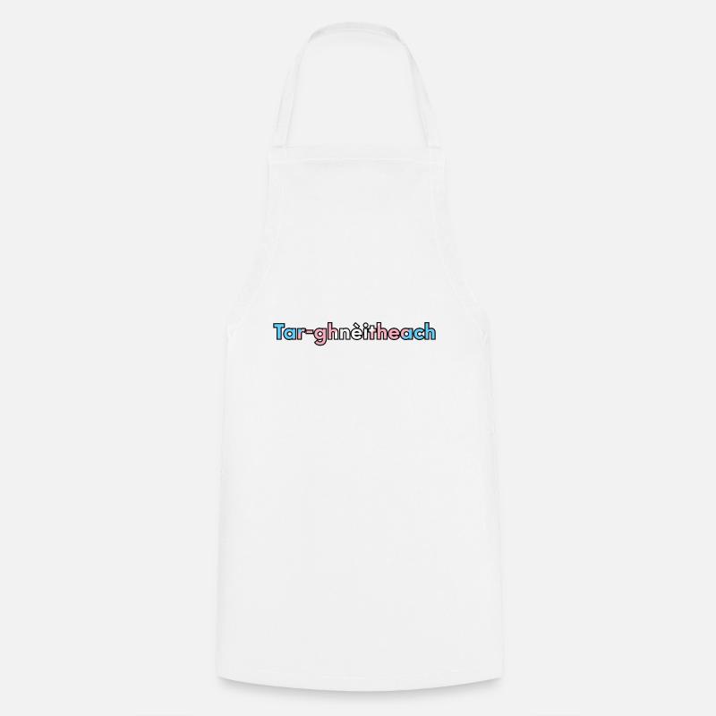 Tar-ghnèitheach (Transgender) - Scottish Gaelic - Cooking Apron - white