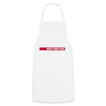 happy new year quote - Cooking Apron - white - Front - AI Model Male 185 dark (185cm)
