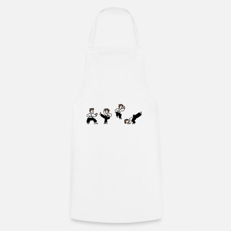 karaté - Tablier de cuisine - blanc