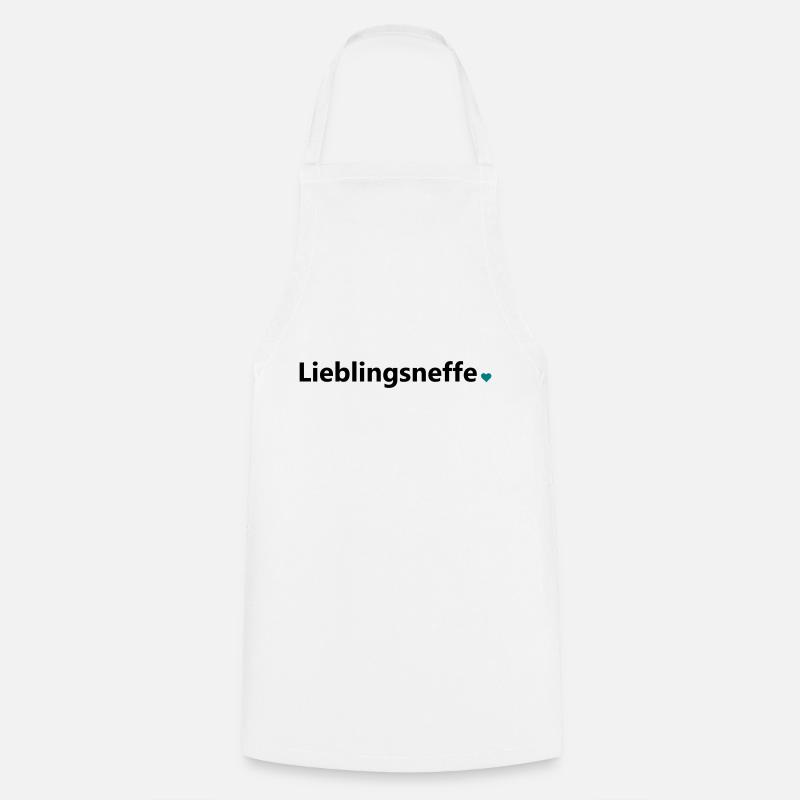 Lieblingsneffe bester Neffe Welt Spruch Geschenk - Kochschürze - Weiß