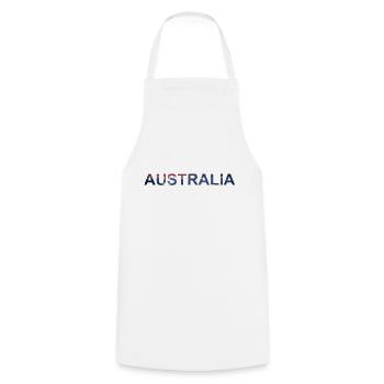 Australien - Kochschürze - Weiß - Vorne - AI Model Male 185 dark (185cm)