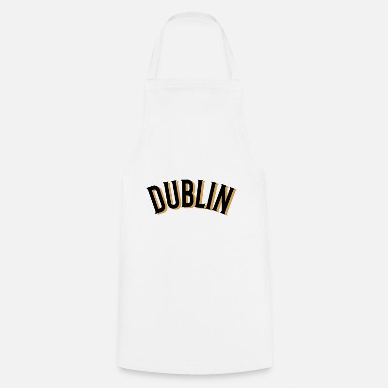 Dublin - Ireland - Cooking Apron - white