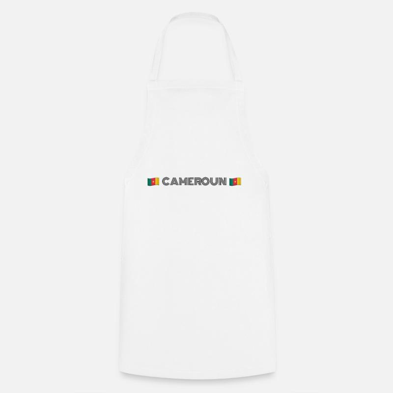 CAMEROUN - Tablier de cuisine - blanc