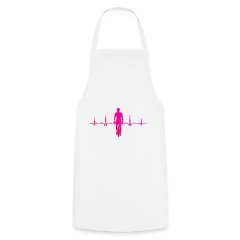 Cycling Cycling Cycling Bike Women - Cooking Apron - white - Front - AI Model Male 185 dark (185cm)