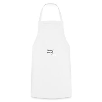 Congratulations - Cooking Apron - white - Front - AI Model Male 185 dark (185cm)