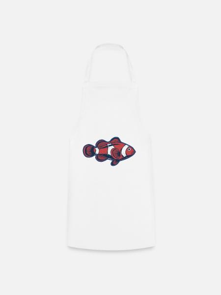 Clownfisch - Kochschürze - Weiß