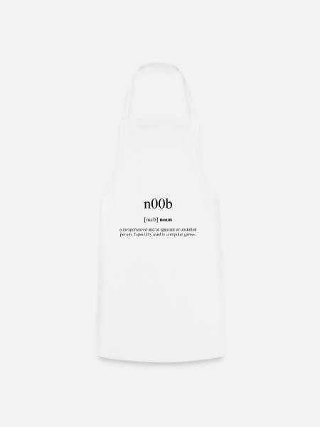 N00b | Noob Definition Dictionary - Kochschürze - Weiß