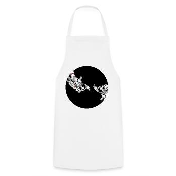 Astronaut friends - Cooking Apron - white - Front - AI Model Male 185 dark (185cm)