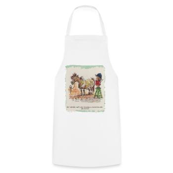 Thelwell - Pony with hairdresser - Tablier de cuisine - blanc - Devant - AI Model Male 185 dark (185cm)