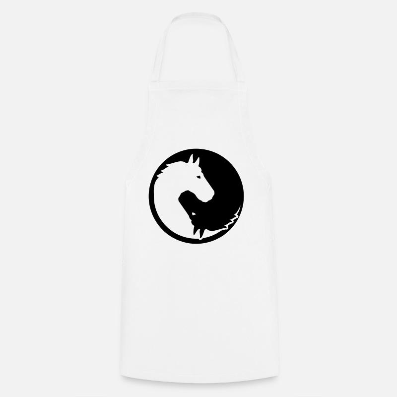 cheval - Tablier de cuisine - blanc