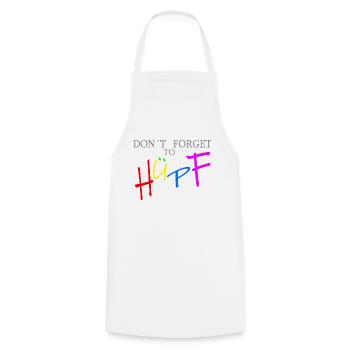 don’t forget to saut pour fond lumineux - Tablier de cuisine - blanc - Devant - AI Model Male 185 dark (185cm)