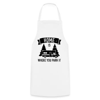 Campeur - Tablier de cuisine - blanc - Devant - AI Model Male 185 dark (185cm)