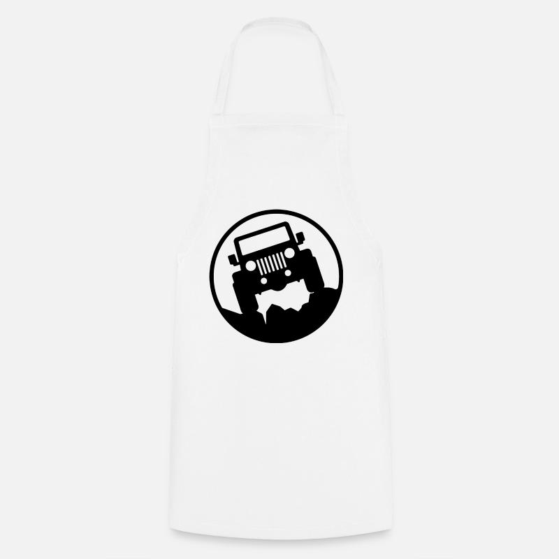 Jeep - Off road 4x4 - Cooking Apron - white