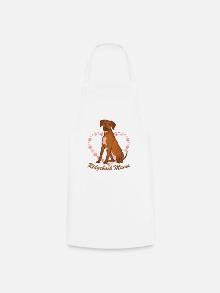 Rhodesian Ridgeback Mama - Kochschürze - Weiß
