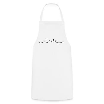 Ich liebe dich Herz Schriftzug Valentinstag - Kochschürze - Weiß - Vorne - AI Model Male 185 dark (185cm)