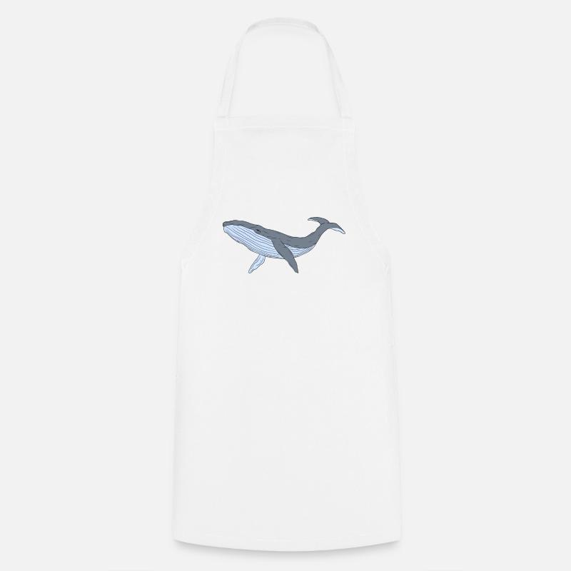Blue whale - Tablier de cuisine - blanc
