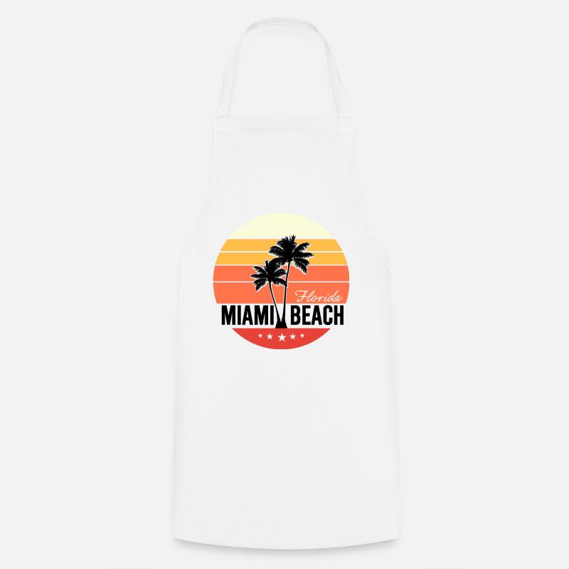 Miami Beach - Tablier de cuisine - blanc